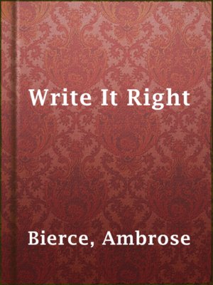 cover image of Write It Right